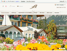 Tablet Screenshot of hotel-annelies.at